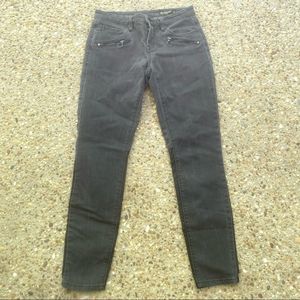 BlankNYC Skinny Gray Faux Vegan Leather Jeans 26